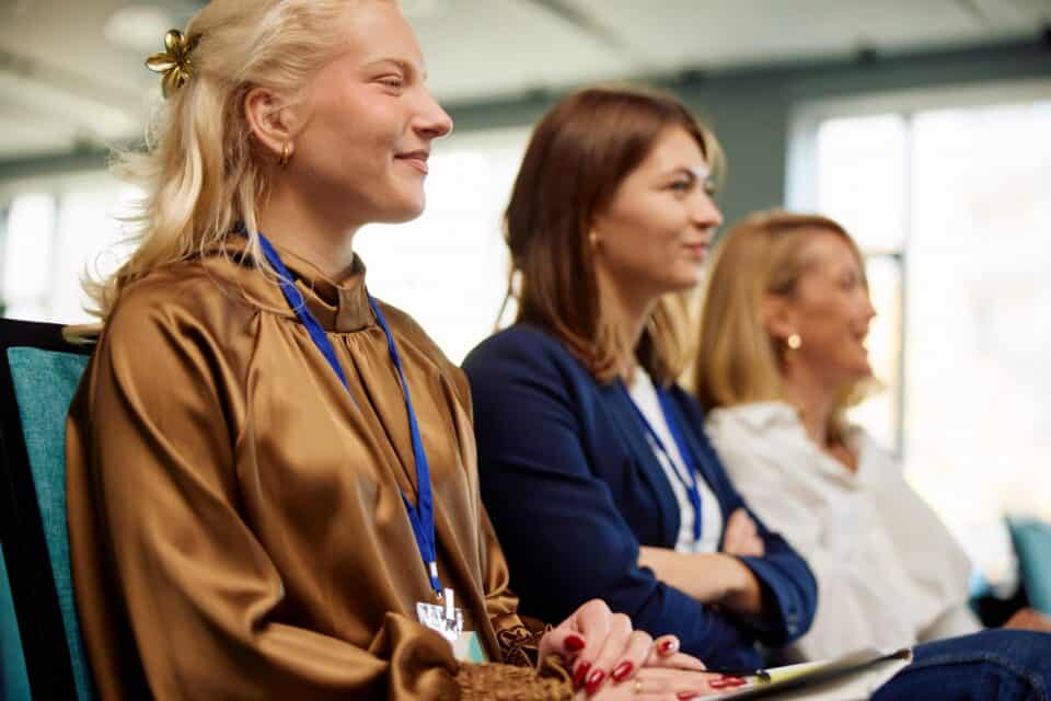 Three women leaders attend leadership training conference
